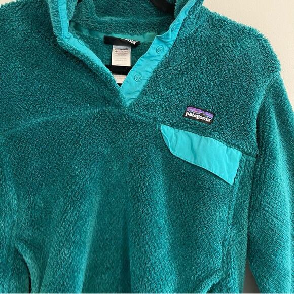 Patagonia re tool‎ snap T green pullover fleece jacket size small women’s - Picture 2 of 4